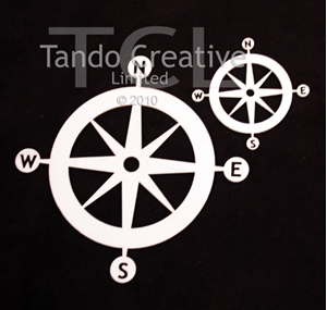 Picture of Tando Creative Chipboard Compass Duo -Διπλή Πυξίδα 2τμχ