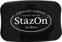 Εικόνα του Stazon Ink Pad - Μόνιμο Μελάνι για μη Πορώδεις Επιφάνειες, Jet Black