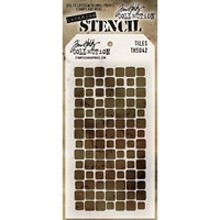 Εικόνα του Stampers Anonymous Tim Holtz Layered Στένσιλ  4"X8.5" - Nr 42 Tiles 