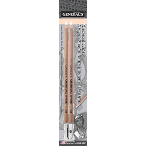 Picture of General's Charcoal White Pencils 2/Pkg - Μολύβια Κάρβουνο Λευκό