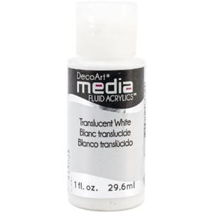 Picture of DecoArt Media Fluid Acrylics Ακρυλικό Χρώμα 29ml - Translucent White
