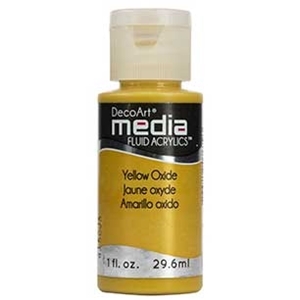 Picture of DecoArt Media Fluid Acrylics Ακρυλικό Χρώμα 29ml - Yellow Oxide