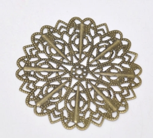 Picture of Metal Filigree Flower - Μεταλλικό Διακοσμητικό Λουλουδι - Bronze