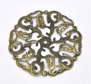 Picture of Metal Filigree - Μεταλλικό Διακοσμητικό Swirl, Antique Bronze