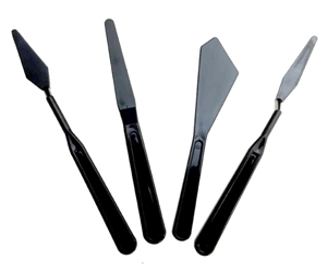 Picture of Black Palette Knife Set - Πλαστικες Σπατουλες