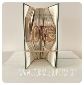 Picture of Book Folding Pattern - Love