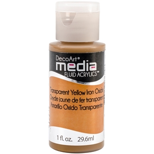 Picture of DecoArt Media Fluid Acrylics Ακρυλικό Χρώμα 29ml - Transparent Yellow Iron Oxide
