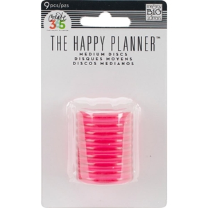 Picture of Happy Planner Medium Discs - Δίσκοι Βιβλιοδεσίας  1.25'' - Hot Pink 
