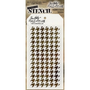 Picture of Stampers Anonymous Tim Holtz Layered Στένσιλ  4"X8.5" - Houndstooth  νο 55