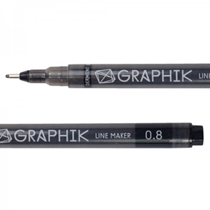 Picture of Graphik Line Marker - Black 0.8