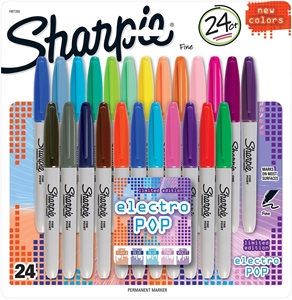 Picture of Sharpie Fine Point Permanent Markers - Μαρκαδόροι Σετ 24 τεμ - Electro Pop
