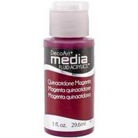 Εικόνα του DecoArt Media Fluid Acrylics Ακρυλικό Χρώμα 29ml - Quinacridone Magenta