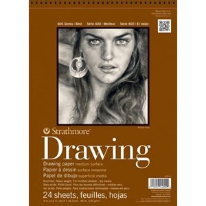 Picture of Strathmore Medium Drawing Spiral Paper Pad 9''x12''