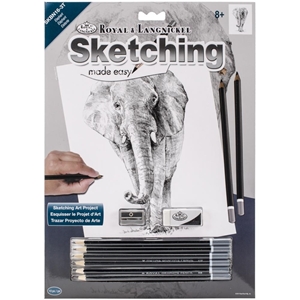 Picture of Royal & Langnickel Sketching Made Easy Kit 9"X12" - Elephant