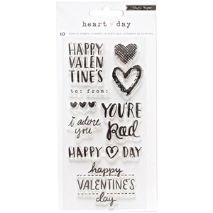 Picture of Crate Paper Clear Stamps- Σφραγίδες Heart Day, 10 τεμ.
