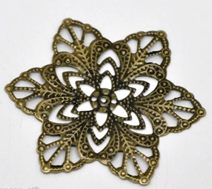 Picture of Filigree Flower Embellishments IV - Bronze