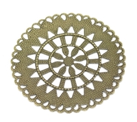 Εικόνα του Metal Filigree Round Shield - Μεταλλικό Διακοσμητικό, Ασπίδα Bronze