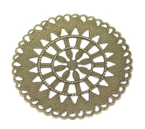 Picture of Metal Filigree Round Shield - Μεταλλικό Διακοσμητικό, Ασπίδα Bronze