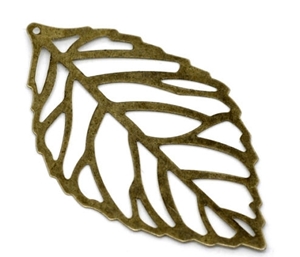 Picture of Metal Filigree Leaf - Μεταλλικά Διακοσμητικά Φύλλα (2pcs)
