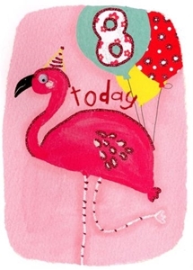Picture of Eye Spy Greeting Cards - Age 8 Flamingo