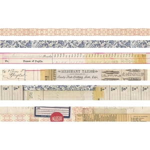 Picture of Tim Holtz Idea-Ology Design Tape - Merchant, 6 τεμ 