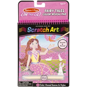 Picture of Melissa & Doug On The Go Scratch Art Color Reveal Pads - Fairy Tales