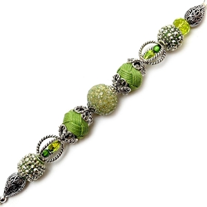 Picture of Design Elements Glass Bead Strands - Greenery