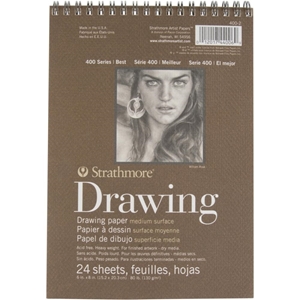 Picture of Strathmore Series 400 Spiral Paper Pad 6''x8'' - Drawing 