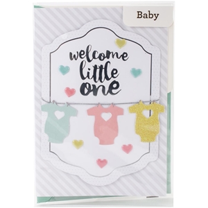 Picture of American Crafts Greeting Card - Welcome Little One 
