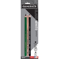 Εικόνα του General's Black & White Pencil Set - Γραφίτης, κάρβουνο