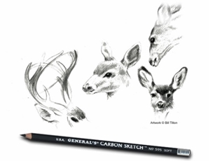Picture of General's Carbon Sketch Pencils, 2pcs