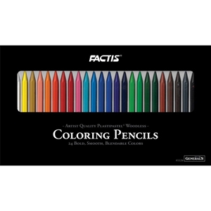 Picture of General's Factis Plastipastel Crayons - Παστέλ που Σβήνει 24τμχ
