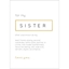 Picture of Kaisercraft Kaiser Style Greeting Card - Sister