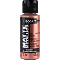 Εικόνα του DecoArt Acrylic Matte Metallics Μεταλλικό Ακρυλικό Χρώμα Ματ Φινίρισμα - Rose Gold