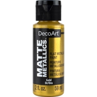Εικόνα του DecoArt Acrylic Matte Metallics Μεταλλικό Ακρυλικό Χρώμα Ματ Φινίρισμα - Gold