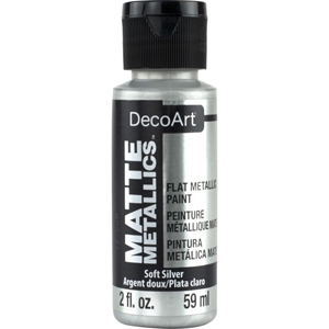 Picture of DecoArt Acrylic Matte Metallics - Soft Silver