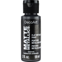 Εικόνα του DecoArt Acrylic Matte Metallics Μεταλλικό Ακρυλικό Χρώμα Ματ Φινίρισμα - Charcoal 