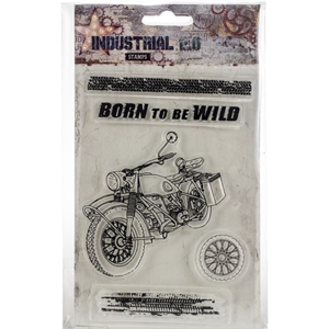 Picture of Studio Light Industrial A6 Stamps - Born to be Wild