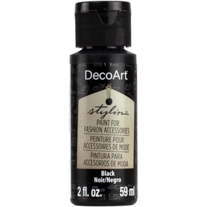 Picture of DecoArt Stylin Multi Purpose Ακρυλικό Χρώμα για Δέρμα 59ml - Black