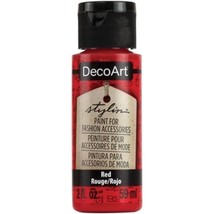 Picture of DecoArt Stylin Multi Purpose Ακρυλικό Χρώμα για Δέρμα 59ml - Red