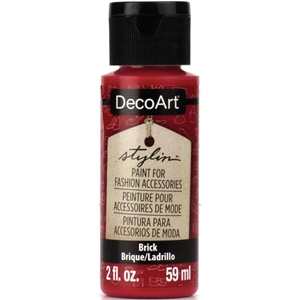 Picture of DecoArt Stylin Multi Purpose Ακρυλικό Χρώμα για Δέρμα 59ml - Brick