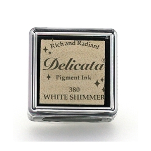 Picture of Tsukineko Delicata Small Pigment Ink Pad Μελάνι - White Shimmer