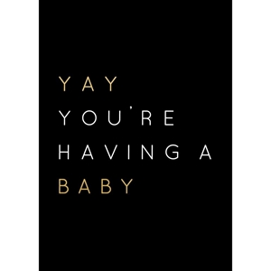 Picture of Kaisercraft Kaiser Style Greeting Card - Yay Baby