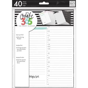 Picture of Create 365 Medium Planner Fill Paper - White Daily