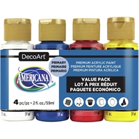 Εικόνα του DecoArt Σετ Ακρυλικά Χρώματα Americana Value Pack 4 Χρώματα - Primary