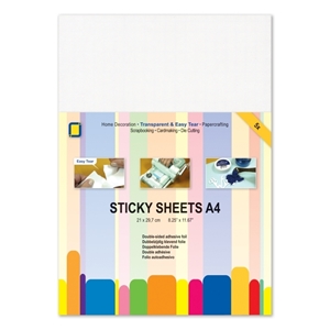 Picture of JEJE Sticky Sheets A4 - Αυτοκόλλητα Φύλλα Διπλής Όψης A4 5τεμ.  