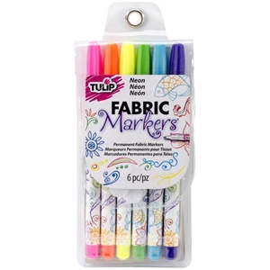 Picture of Μαρκαδόροι για Ύφασμα Tulip Writer Fabric Markers - Neon