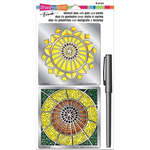 Picture of Stampendous Fran's Stencil Duo - Κιτ με Στένσιλ,  Sunflower, 2τεμ.