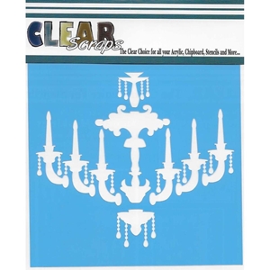 Picture of Clear Scraps Stencils 12"X12" - Chandelier