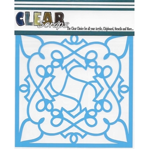 Picture of Clear Scraps Stencils 12"X12" - Doodling